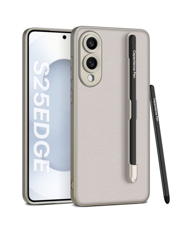 Coque Samsung Galaxy S25 Edge | LEATHWRITE avec Stylet