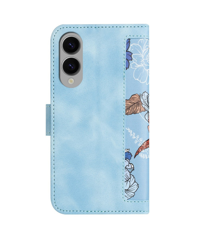 Housse Samsung Galaxy S25 Edge Sky Blossom à Lanière
