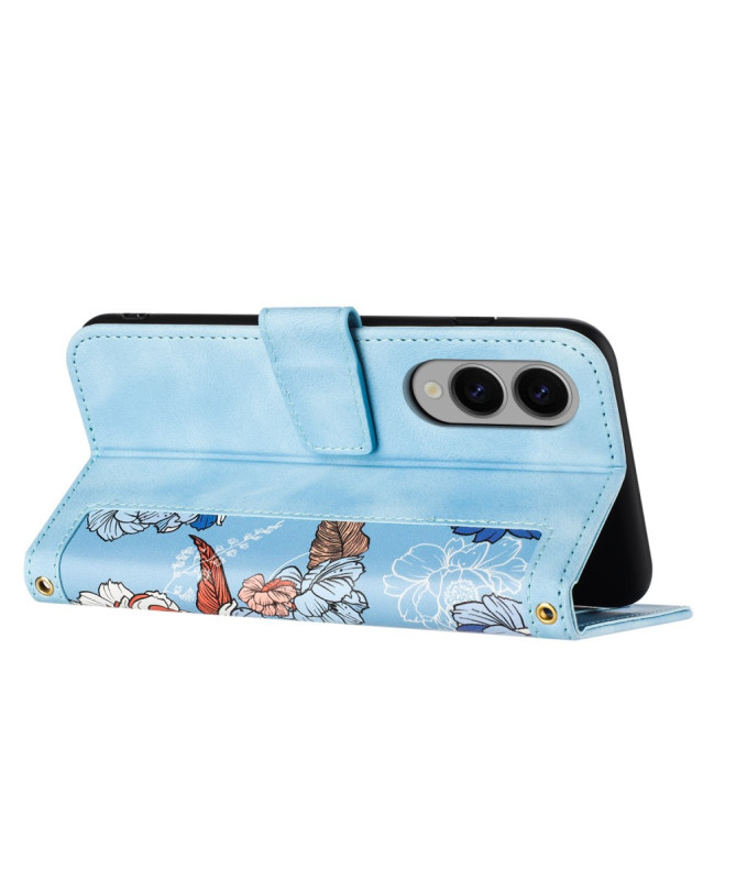 Housse Samsung Galaxy S25 Edge Sky Blossom à Lanière