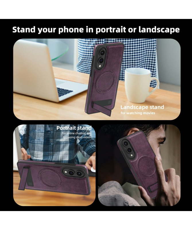 Coque Samsung Galaxy S25 Edge MagStand Cuir