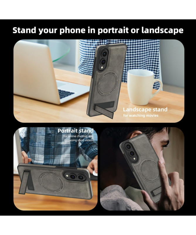 Coque Samsung Galaxy S25 Edge MagStand Cuir