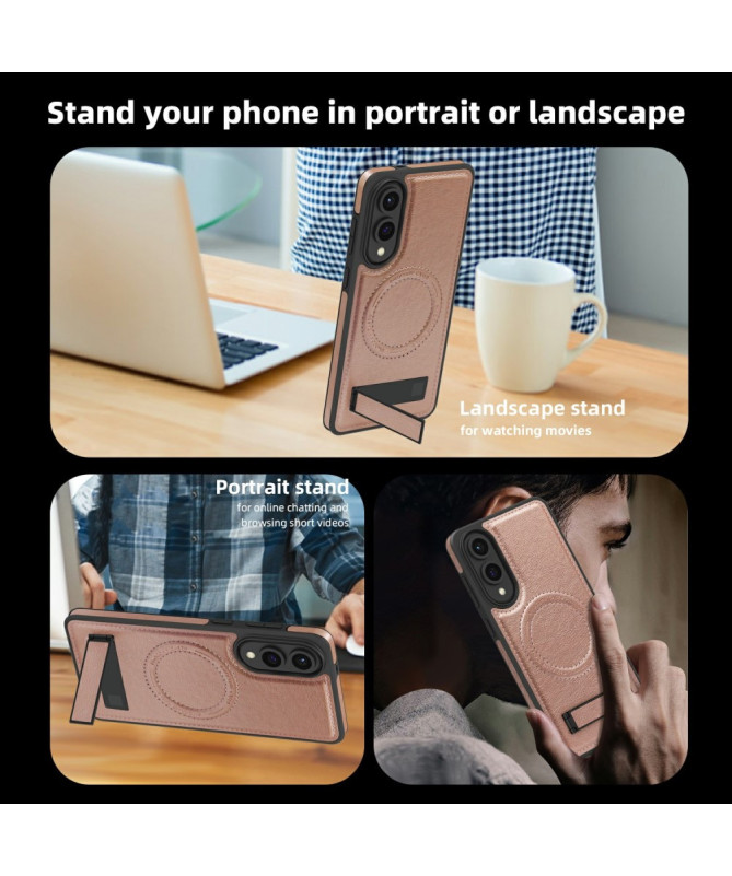 Coque Samsung Galaxy S25 Edge MagStand Cuir