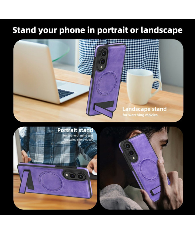 Coque Samsung Galaxy S25 Edge MagStand Cuir