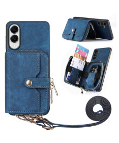 Coque Samsung Galaxy S25 Edge à sangle, fermeture zippée et porte-cart