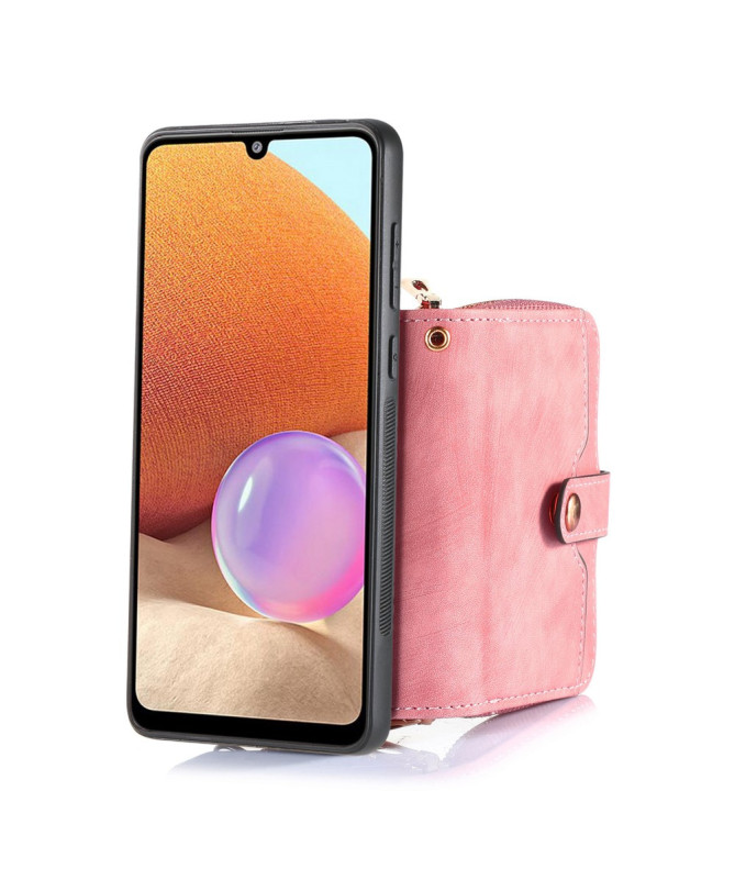 Coque Samsung Galaxy S25 Edge à sangle, fermeture zippée et porte-cart