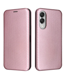 Flip Cover Samsung Galaxy S25 Edge design fibre de carbone