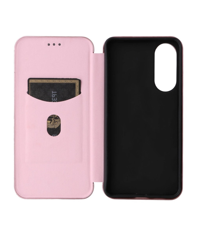 Flip Cover Samsung Galaxy S25 Edge design fibre de carbone