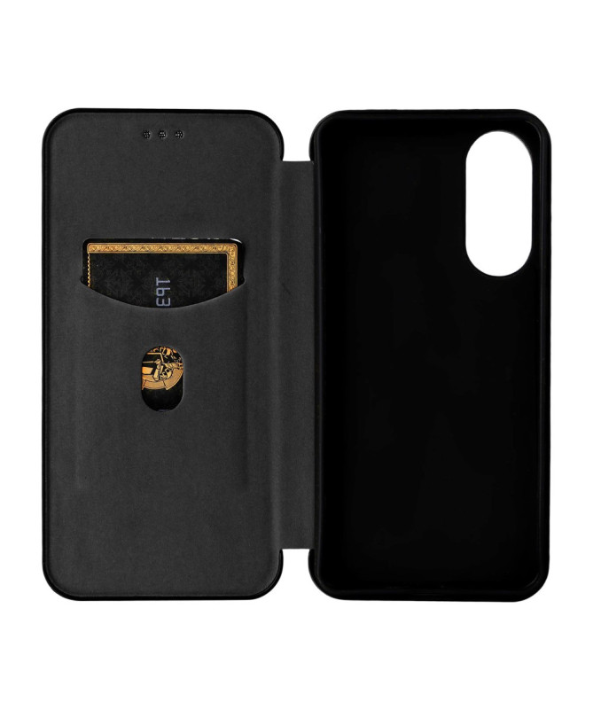 Flip Cover Samsung Galaxy S25 Edge design fibre de carbone