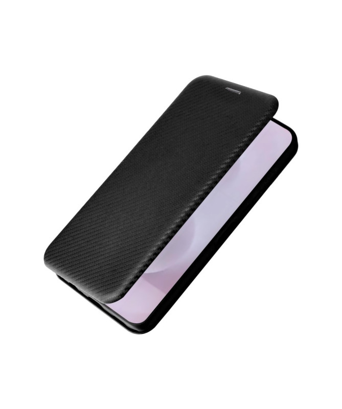 Flip Cover Samsung Galaxy S25 Edge design fibre de carbone