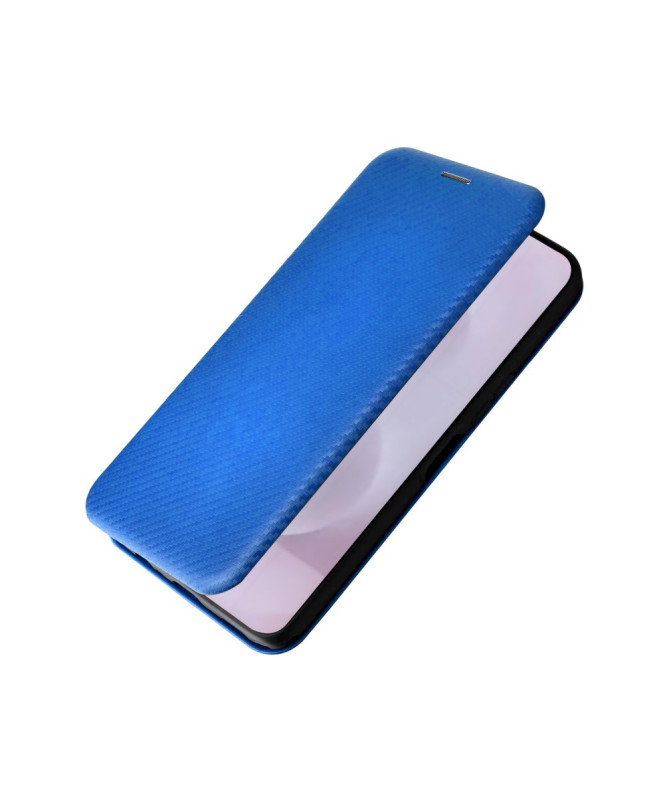 Flip Cover Samsung Galaxy S25 Edge design fibre de carbone