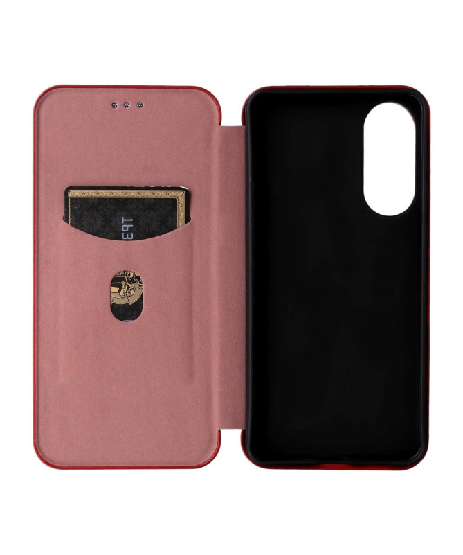 Flip Cover Samsung Galaxy S25 Edge design fibre de carbone