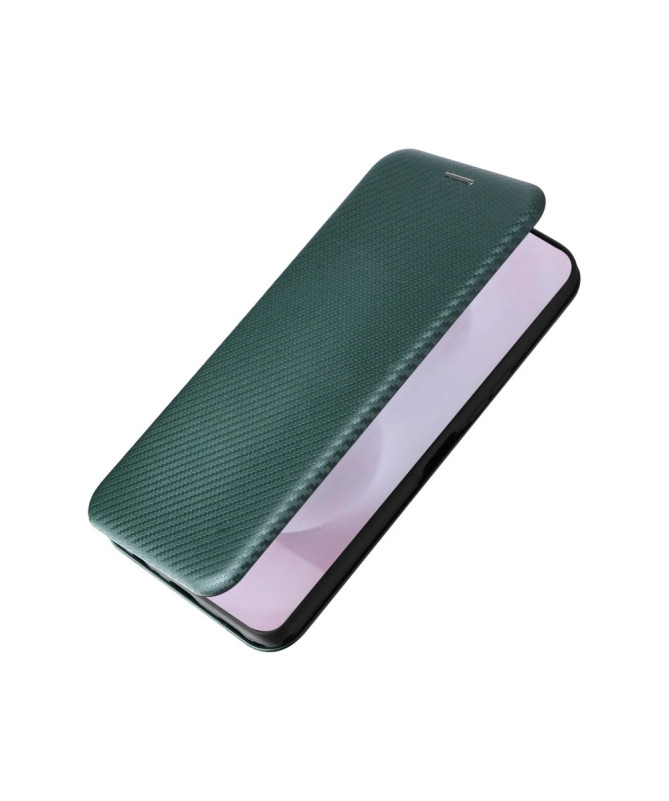 Flip Cover Samsung Galaxy S25 Edge design fibre de carbone