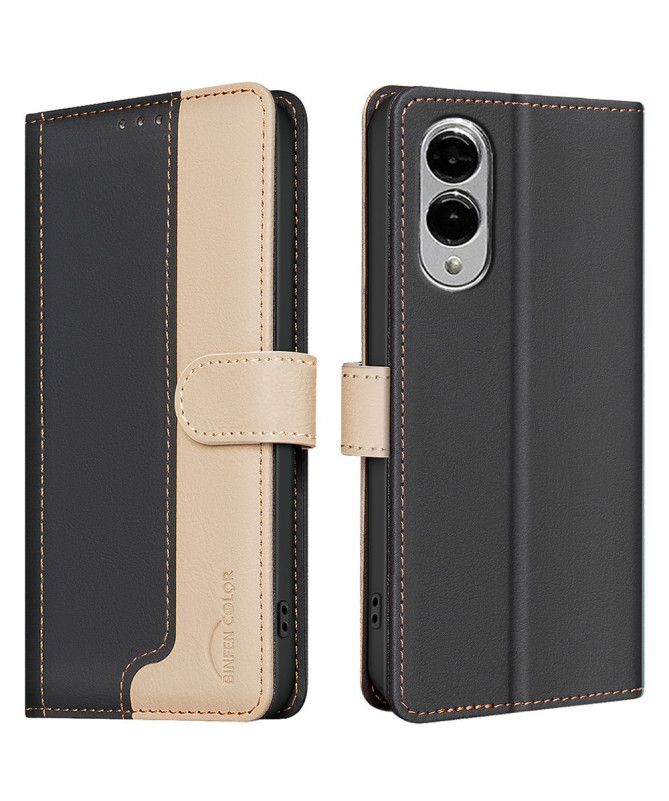 Housse Samsung Galaxy S25 Edge Bicolore Portefeuille | SOPHIE