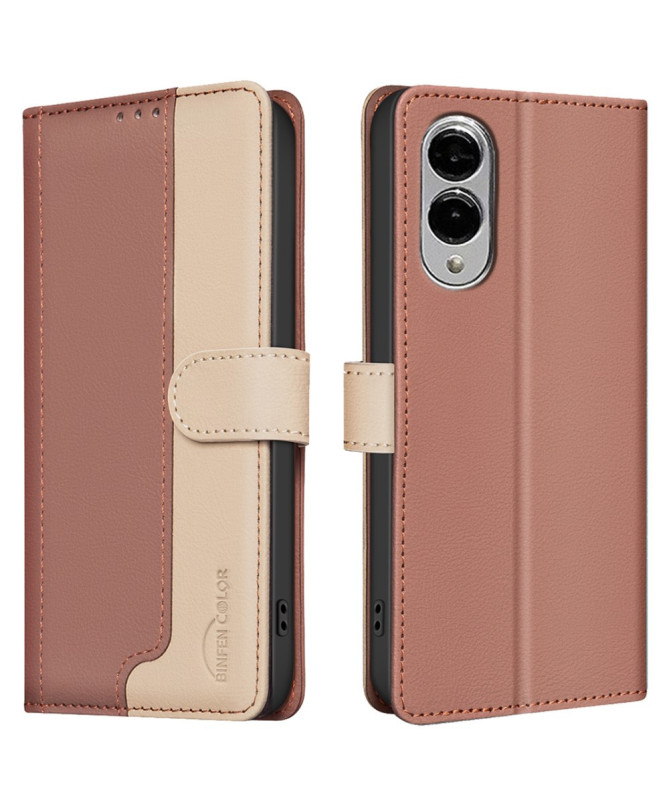 Housse Samsung Galaxy S25 Edge Bicolore Portefeuille | SOPHIE