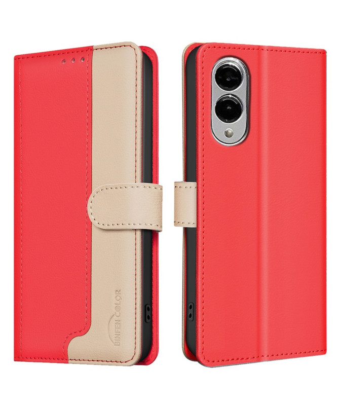 Housse Samsung Galaxy S25 Edge Bicolore Portefeuille | SOPHIE