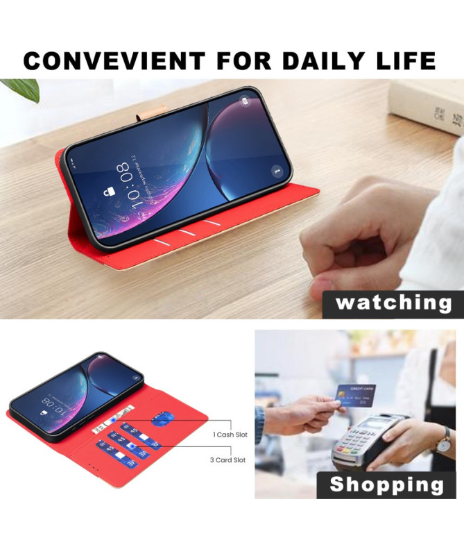 Housse Samsung Galaxy S25 Edge Bicolore Portefeuille | SOPHIE