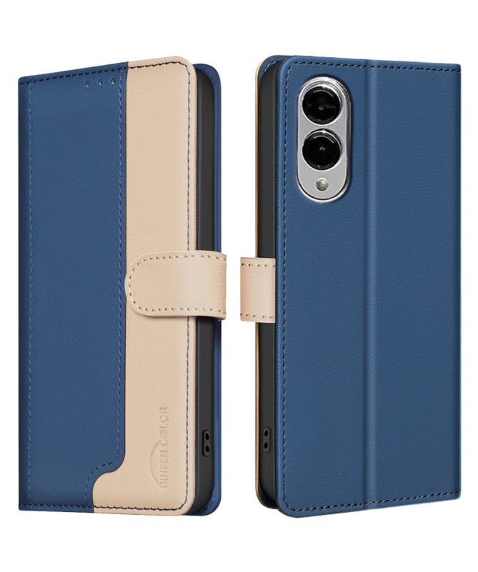 Housse Samsung Galaxy S25 Edge Bicolore Portefeuille | SOPHIE