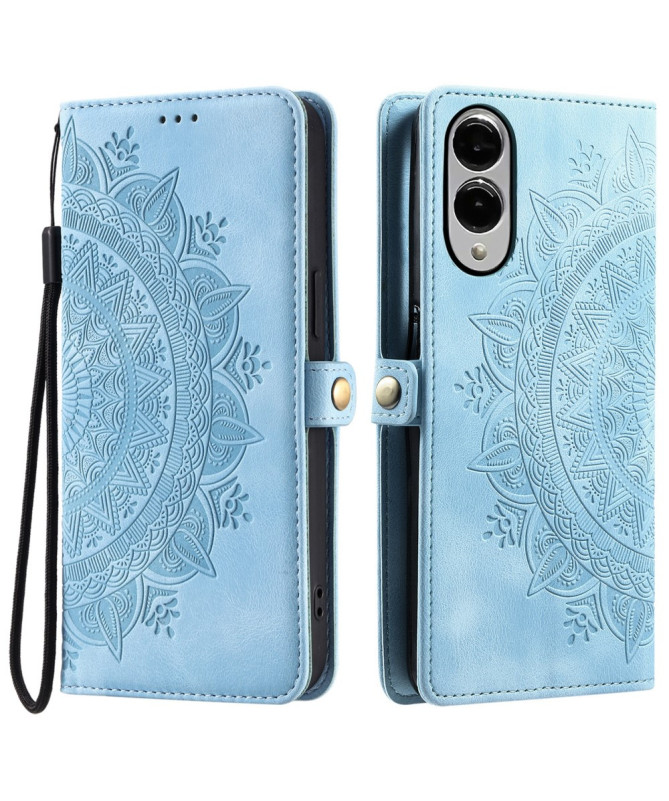 Housse Samsung Galaxy S25 Edge Mandala avec Porte-Cartes et Dragonne