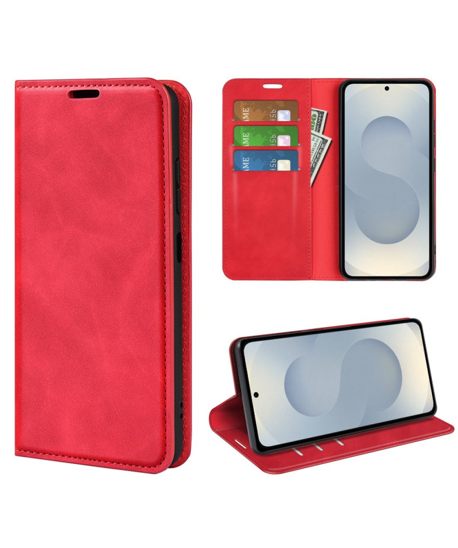 Étui Samsung Galaxy S25 Edge simili cuir fonction stand