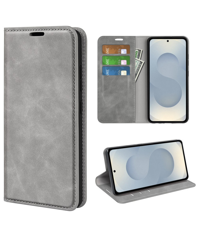 Étui Samsung Galaxy S25 Edge simili cuir fonction stand