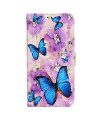 Housse Samsung Galaxy S25 Edge Papillons Bleus et Fleurs