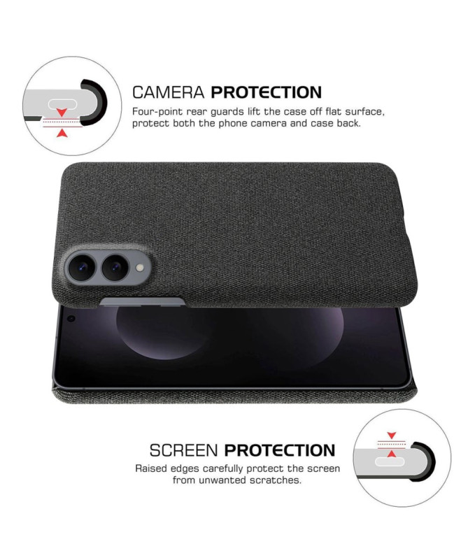 Coque Samsung Galaxy S25 Edge revêtement tissu