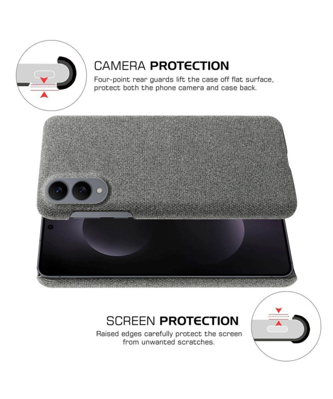 Coque Samsung Galaxy S25 Edge revêtement tissu