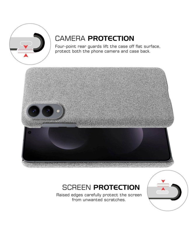 Coque Samsung Galaxy S25 Edge revêtement tissu