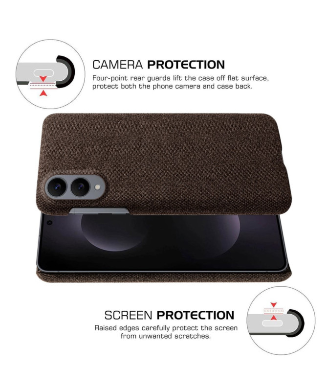 Coque Samsung Galaxy S25 Edge revêtement tissu