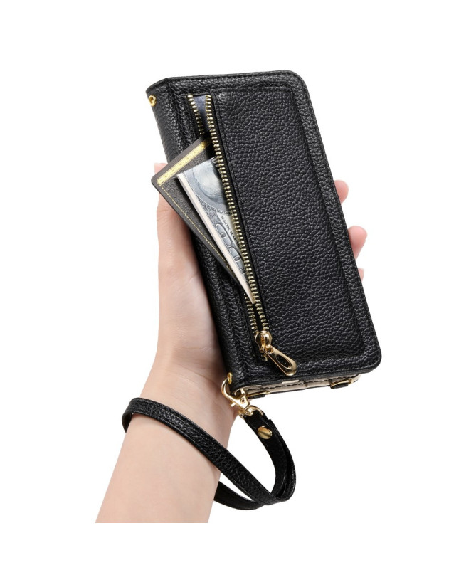 Housse Samsung Galaxy S25 Poche Zippée Miroir | LitchiLux