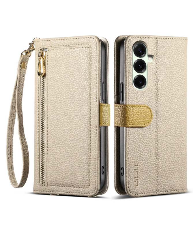 Housse Samsung Galaxy S25 Poche Zippée Miroir | LitchiLux