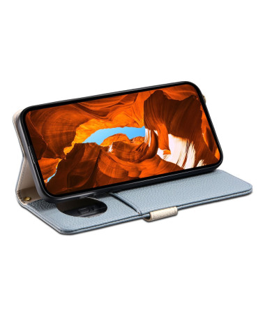 Housse Samsung Galaxy S25 Poche Zippée Miroir | LitchiLux Bleu clair - photo 18