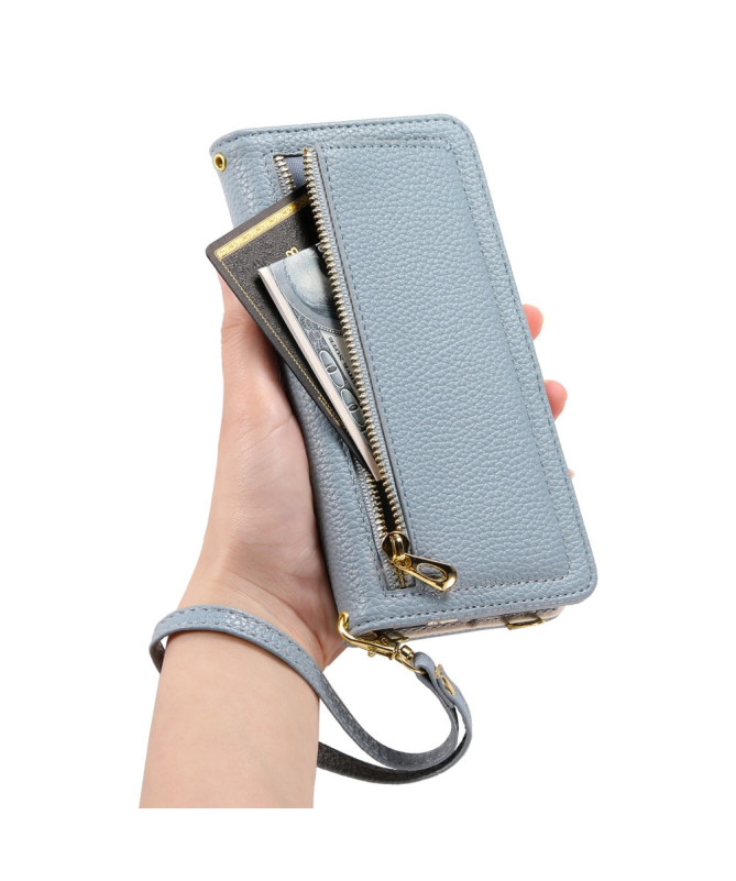 Housse Samsung Galaxy S25 Poche Zippée Miroir | LitchiLux