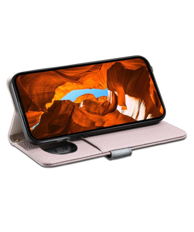 Housse Samsung Galaxy S25 Poche Zippée Miroir | LitchiLux Rose - photo 23