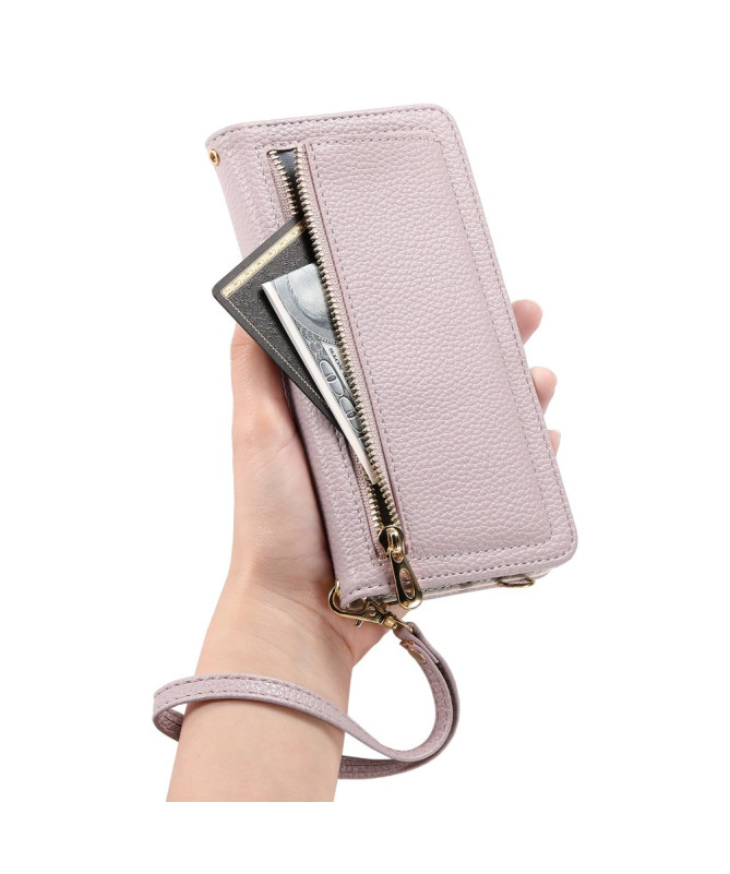 Housse Samsung Galaxy S25 Poche Zippée Miroir | LitchiLux