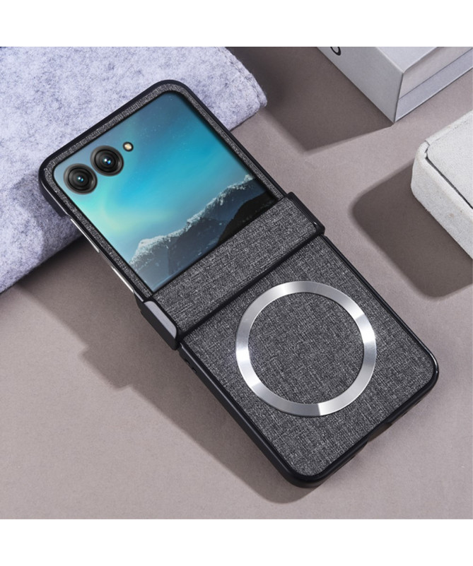 Coque Motorola Razr 60 / 50 | LINENMAG Tissu Magnétique
