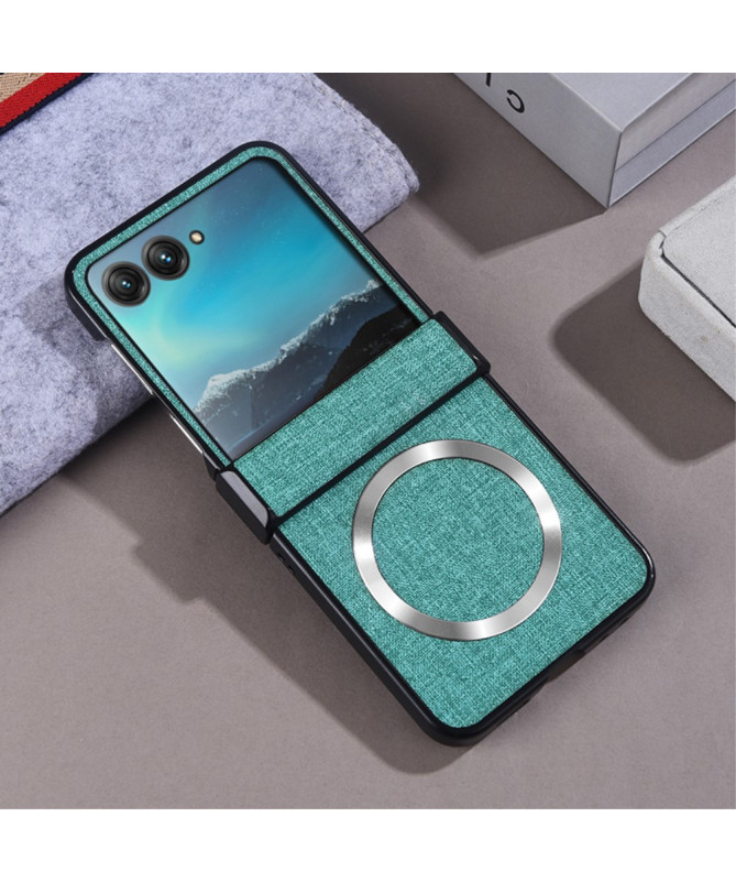 Coque Motorola Razr 60 / 50 | LINENMAG Tissu Magnétique