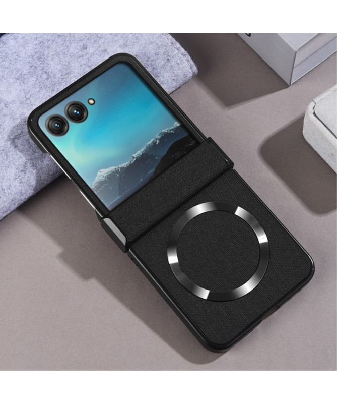 Coque Motorola Razr 60 / 50 | LINENMAG Tissu Magnétique