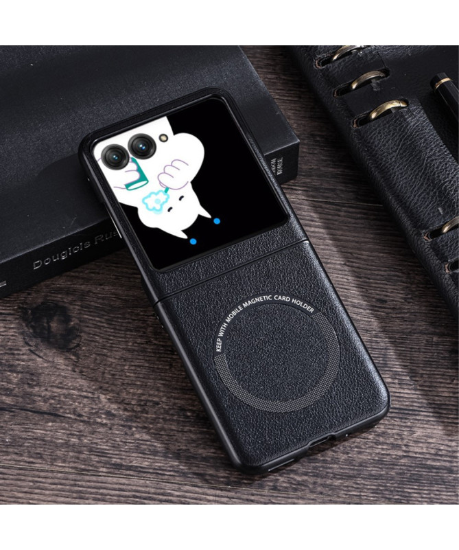 Coque Motorola Razr 60 | MAGSHIELD Magnétique Simili Cuir