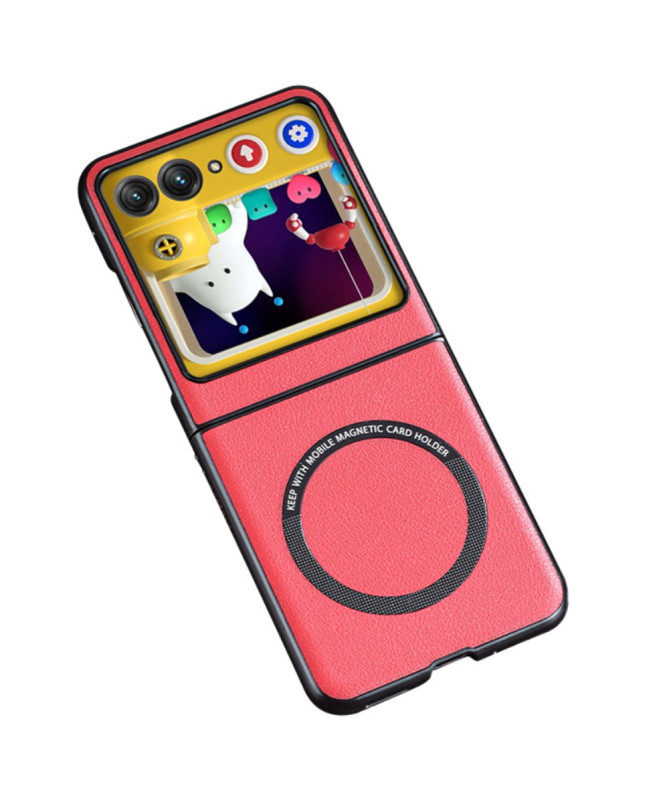 Coque Motorola Razr 60 | MAGSHIELD Magnétique Simili Cuir