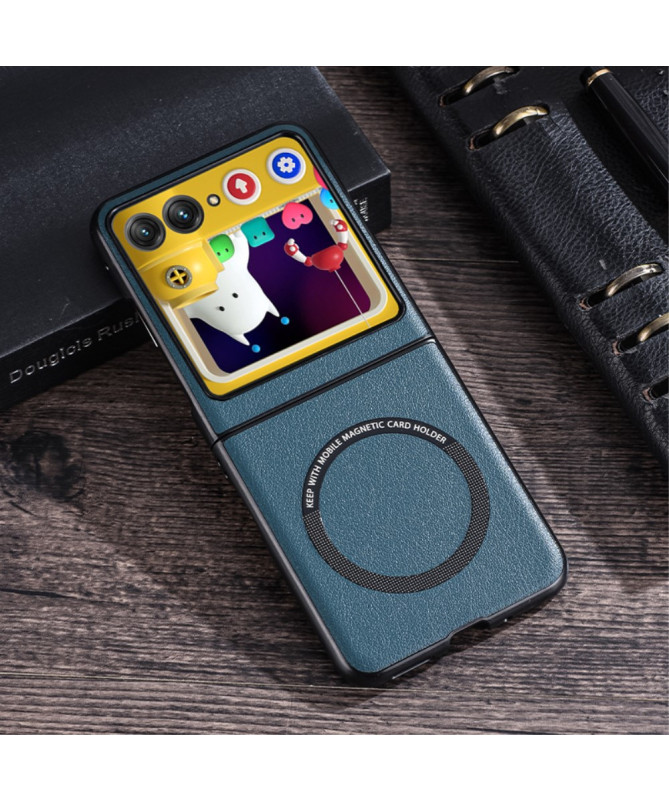 Coque Motorola Razr 60 | MAGSHIELD Magnétique Simili Cuir