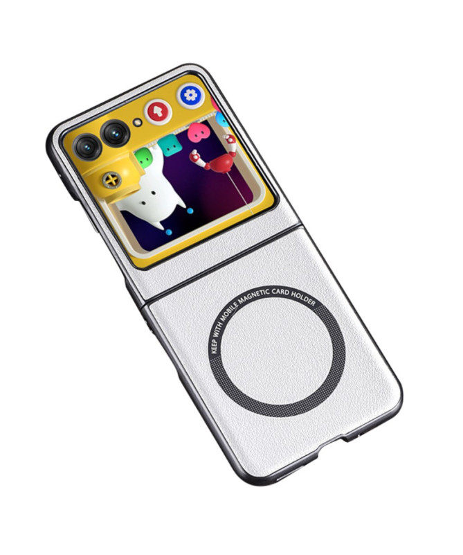 Coque Motorola Razr 60 | MAGSHIELD Magnétique Simili Cuir