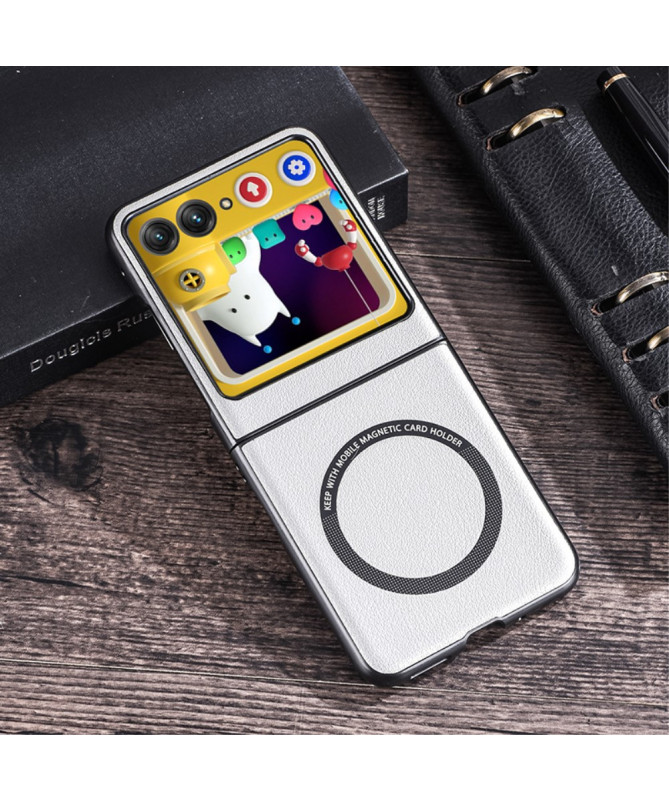 Coque Motorola Razr 60 | MAGSHIELD Magnétique Simili Cuir