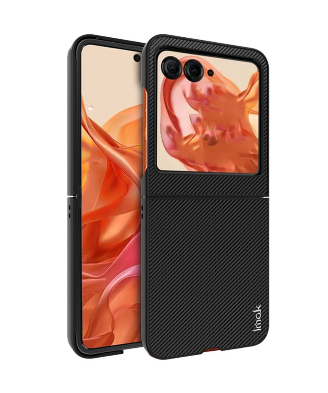 Coque Motorola Razr 60 / 50 | IMAK Ruiyi Series Carbone