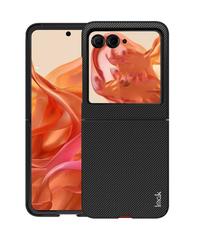 Coque Motorola Razr 60 / 50 | IMAK Ruiyi Series Carbone
