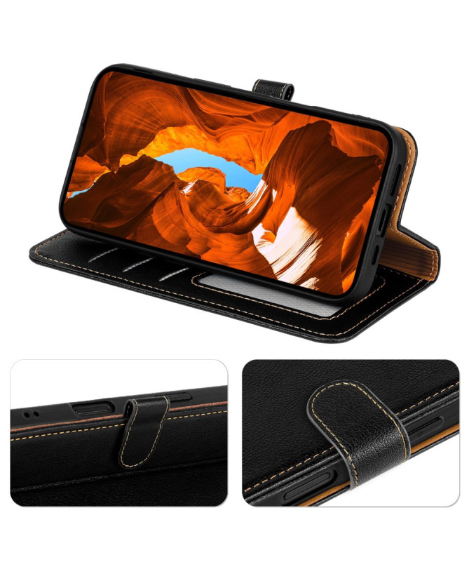 Housse Poco F7 Ultra Portefeuille Cuir Premium avec Porte-Cartes