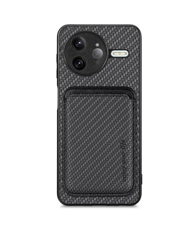 Coque Poco F7 Ultra Fibre de Carbone Porte-cartes détachable