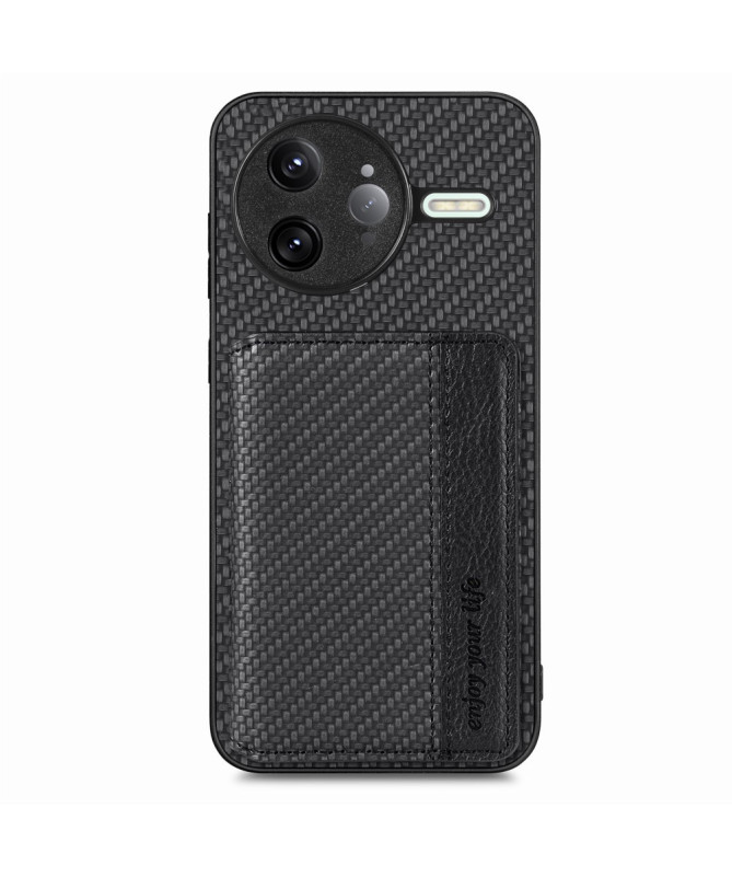 Coque Poco F7 Ultra | Portefeuille RFID Carbone