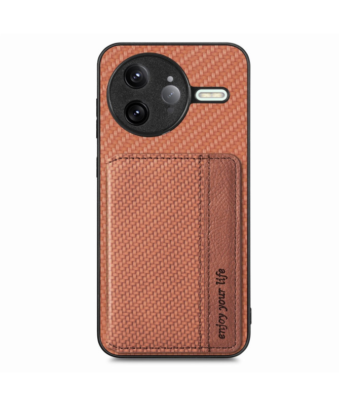 Coque Poco F7 Ultra | Portefeuille RFID Carbone