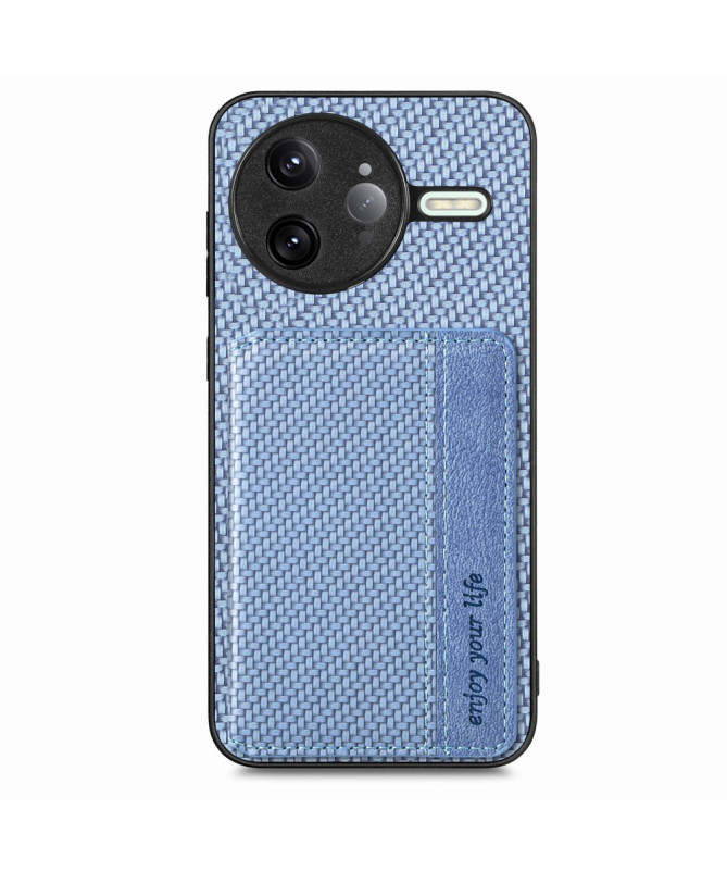 Coque Poco F7 Ultra | Portefeuille RFID Carbone